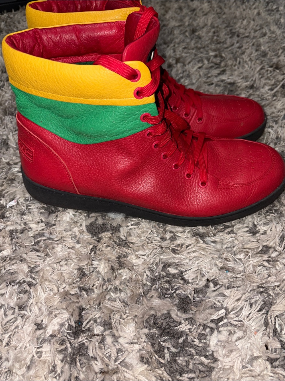 Travel Fox Men’s Classic 900s Series Leather Shoes Multi Rd/grn/ Size 48